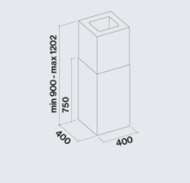 Островная вытяжка MIRA ISOLA 40