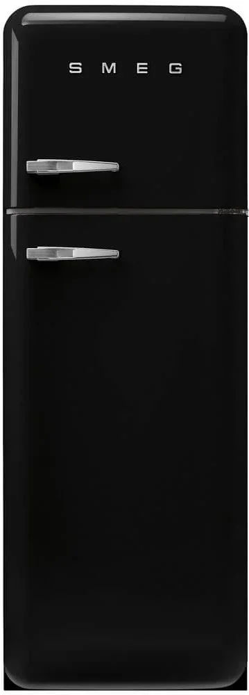SMEG FAB30RBL6 Отдельностоящий двухдверный холодильник,стиль 50-х годов, 60 см, черный, петли справа