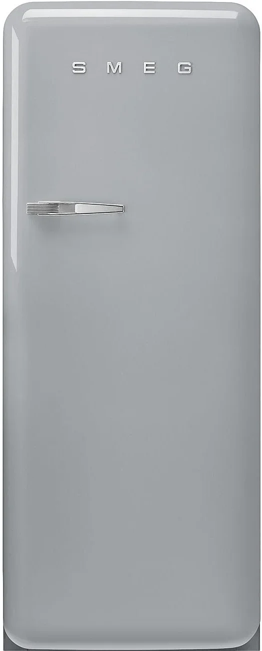SMEG FAB28RSV6 Отдельностоящий однодверный холодильник, стиль 50-х годов, 60 см, серебристый, петли 