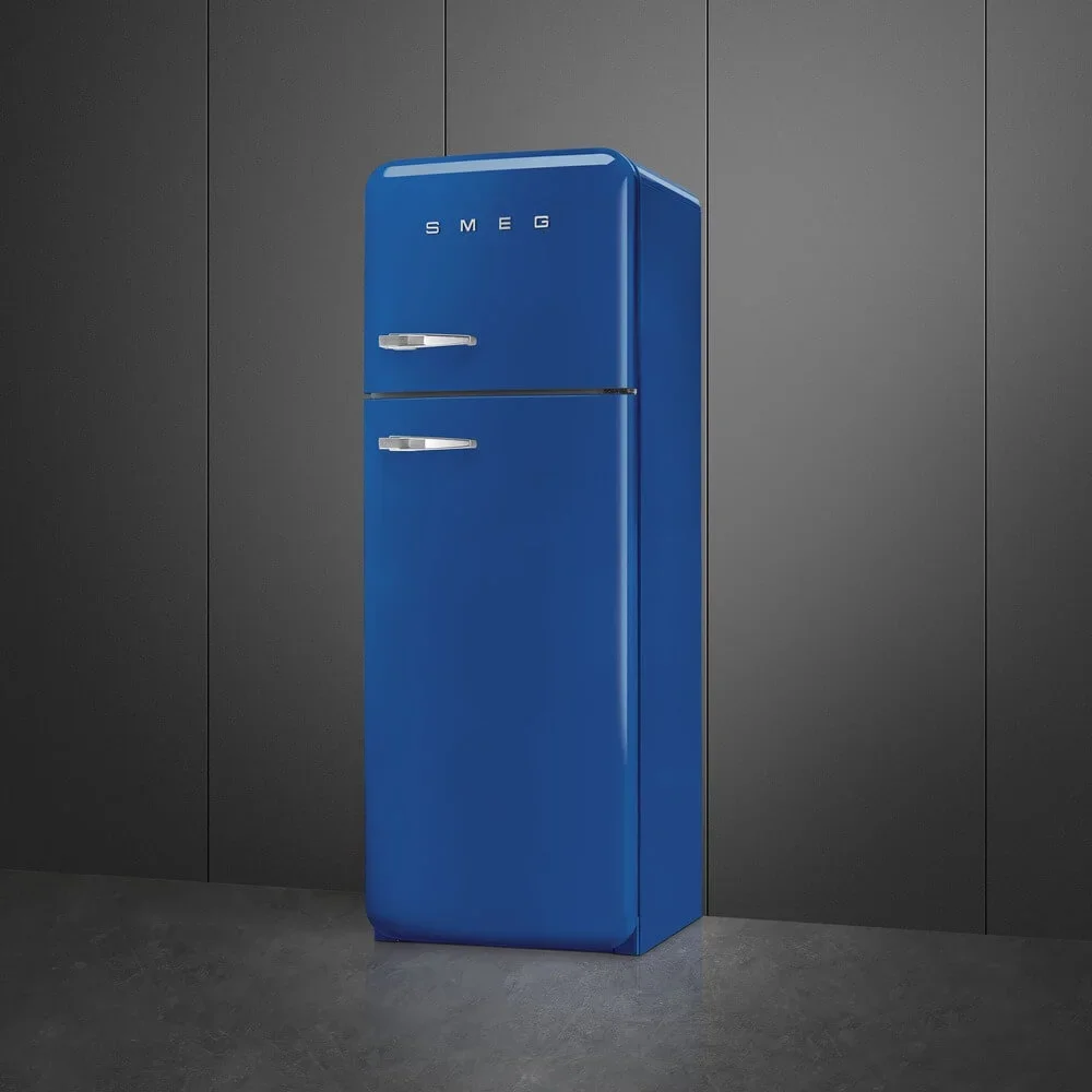 SMEG FAB30RBE6 Отдельностоящий двухдверный холодильник, стиль 50-х годов, 60 см, синий, петли справа