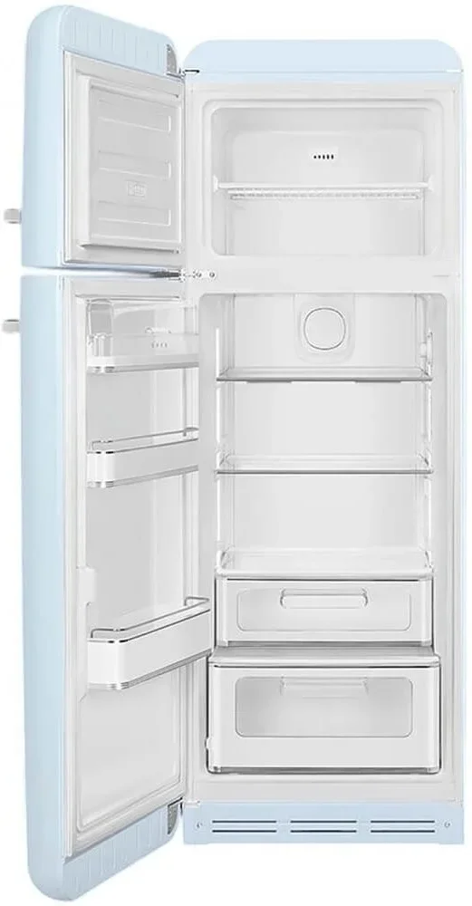 SMEG FAB30LPB6 Отдельностоящий двухдверный холодильник, стиль 50-х годов, 60 см, пастельный голубой,