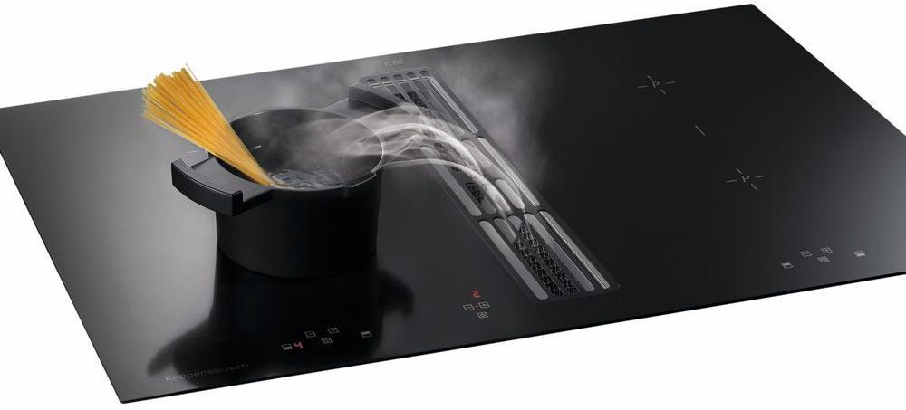 Индукционная варочная панель с вытяжкой Kuppersbusch KMI 8500.0 SR Stainless Steel (отгружается KMI